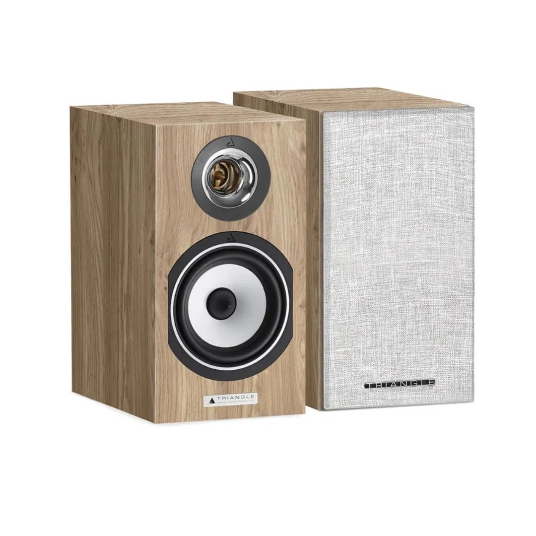 Triangle - Titus EZ głośniki Hi-FI - Dopuszczalna moc 60 W - Wydajność 90 DB/W/m - Wszechstronna muzyka i kino domowe - 168 x 305 x 267 mm - Jasny dąb (Para)